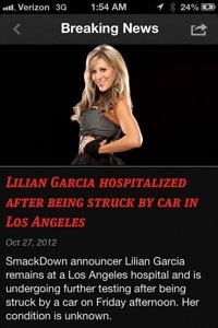 Lillian Garcia Struck By a Car On Friday, Kept Overnight For&nbsp;Observation