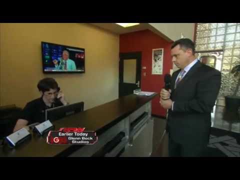 Micheal Cole attempts to obtain an interview from Glenn&nbsp;Beck.