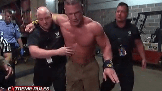 John Cena Walks Away On His Own Refuses Medical Attention After Extreme Rules&nbsp;Match
