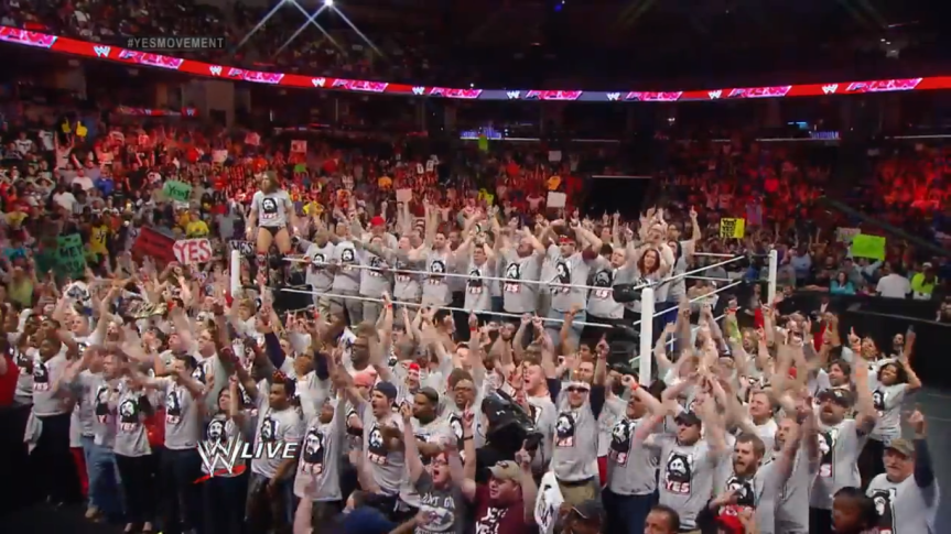 DTRTwrestling.com Staff React To The #YESMovement Segment On WWE Raw In&nbsp;Tweets