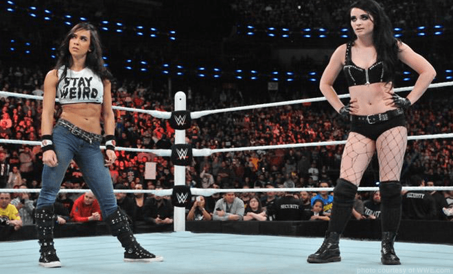 The Bella’s vs Paige and AJ at mania? 