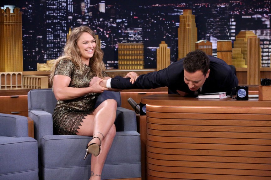 Watch Ronda Rousey Give Jimmy Fallon The&nbsp;Armbar