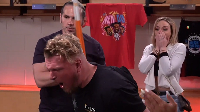 Pat McAfee Takes Kendo Stick Shot During WWE Extreme Rules Watch&nbsp;Along