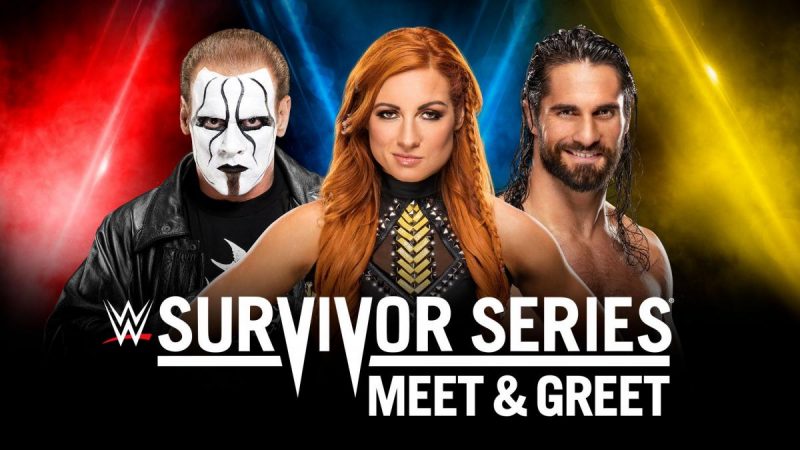 WWE Survivor Series Meet & Greets Announced; Sting, Becky Lynch, Seth Rollins And Others&nbsp;Announced
