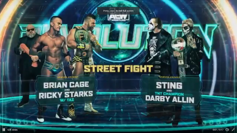 AEW Confirms Sting Will Compete In A Street Fight At&nbsp;Revolution