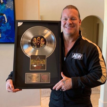Chris Jericho Receives Inscribed official Stryper Platinum&nbsp;Album