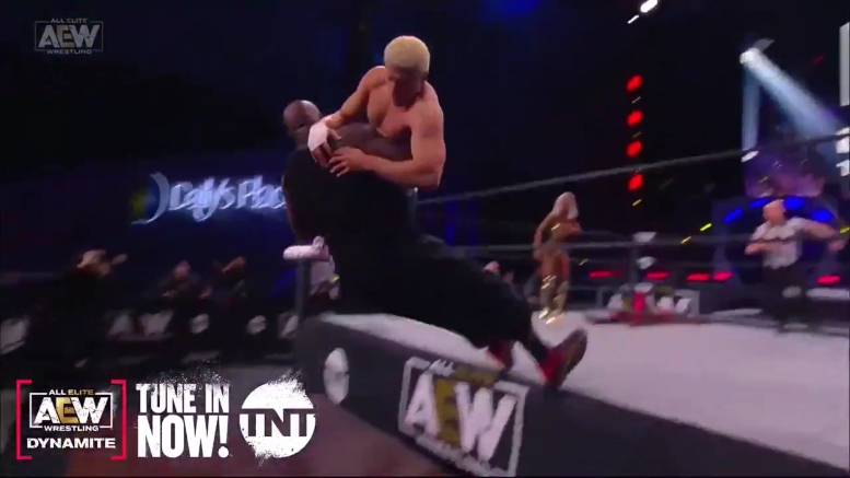 Cody Rhodes Puts Shaq Through A Table On&nbsp;Dynamite