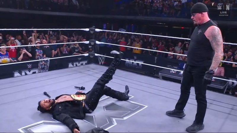 The Undertaker Drops TNA World Champion Trick Williams With a Chokeslam on WWE&nbsp;NXT